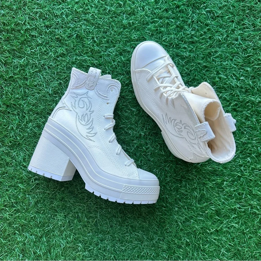 Unavailable 🎁Converse Chuck 70 De Luxe Heel Hi Vintage White - Picture 10 of 10
